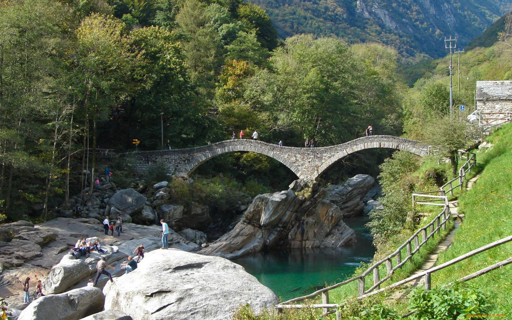ponte, dei, salti, switzerland, , , 